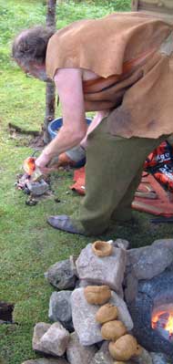 Bronze casting demonstration © West Coast Archaeological Services
